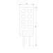 Светодиодная лампа JCD 7W 220V 6500K G4 BLG415 Elektrostandard - фото