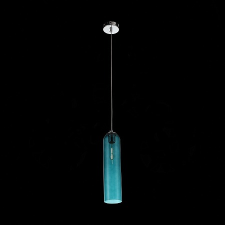 Светильник подвесной ST-Luce хром/зеленый E27 1*60W SL1145.183.01 - фото