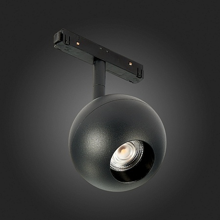 Магнитный трековый светильник Черный LED 1*12W 3000K 680Lm Ra>80 36° IP20 L120xW100xH19 ST354.436.12 - фото