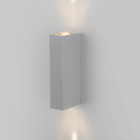 Уличный настенный светодиодный светильник Blaze LED IP54 35136/W серый Elektrostandard - фото