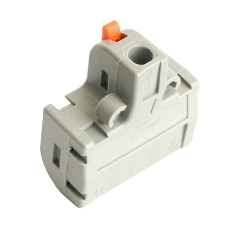 Клемма супер-компактная разветвительная 1 вход, 5 выходов, наборная STEKKER,LD220-105 - фото