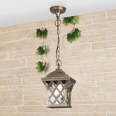 Уличный подвесной светильник Cassiopeya H черное золото IP44 Cassiopeya H черное золото Elektrostandard - фото