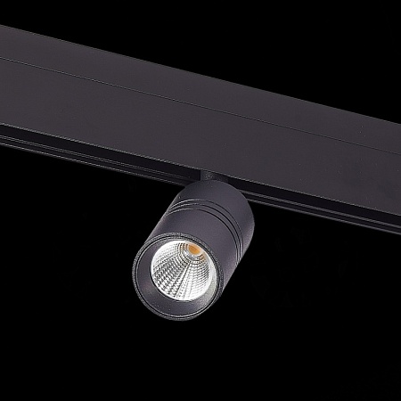 Магнитный трековый светильник Черный LED 1*7W 4000K 595Lm Ra>90 36° IP20 D44xH90 48V ST365.446.07 - фото