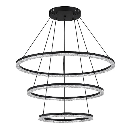 Светильник подвесной ST-Luce черный/прозрачный LED 1*130W 4000K SL1018.403.03 - фото