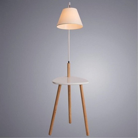 Торшер со столиком ARTE LAMP A9201PN-1WH - фото