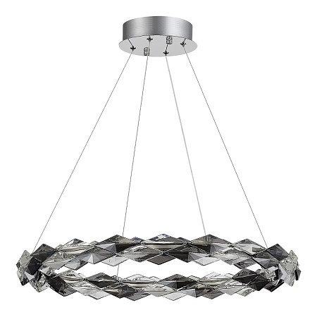 Люстра подвесная ST-Luce Хром/Прозрачно-Дымчатый LED 1*30W 3000K SL6009.103.01 - фото