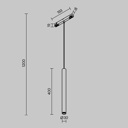 Трековый светильник Technical TR226-4-5WTW-M-DD2-B - фото