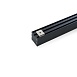 Профиль алюминиевый накладной "Линии света" с крепежами, черный, CAB256 - фото