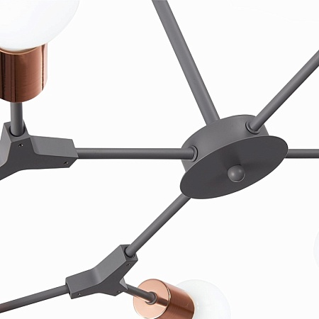 Светильник потолочный Серый, Розовое золото E27 8*60W SLE106403-08 - фото