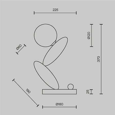 Настольный светильник Maytoni MOD482TL-L6PT3K - фото
