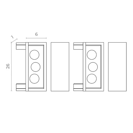 Торцевая заглушка SKYFLAT (2 шт) ST-Luce Белый ST067.509.19 - фото