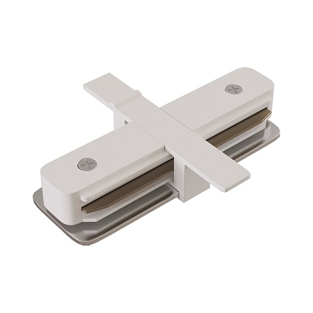 Коннектор прямой Unity встраиваемый белый - фото