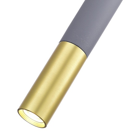 Светильник подвесной Серый GU10 1*5W IP20 D55xH410 180-240V Без ламп ST154.703.01 - фото