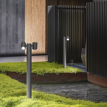 Светильник уличный наземный ST-Luce Черный GU10 2*35W SL9003.405.02 - фото