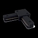 Коннектор L-образный Unity черный - фото