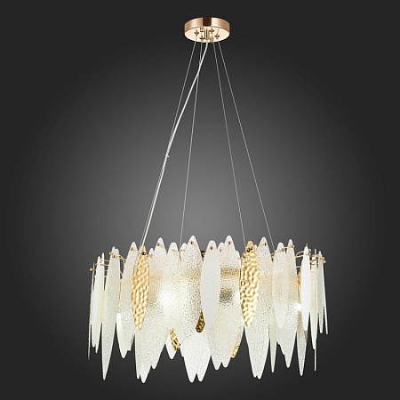 Люстра подвесная ST-Luce Золотистый/Прозрачный, Белый E14 8*60W SL1224.203.08 - фото
