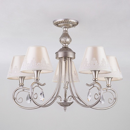 Потолочный светильник Eurosvet 60069/5 серебро - фото