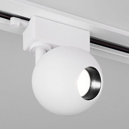 Трековый светодиодный светильник для однофазного шинопровода Ball Белый 8W 4200K LTB76 Elektrostandard - фото