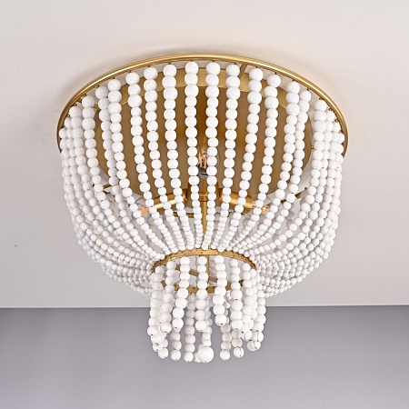 Люстра Jacqueline Clear Flush-Mount Brass Imperiumloft 186173-22 - фото