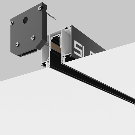 Трековая система Technical магнитная для натяжного потолка чёрная 150x150 TS-P-150-TR101-2-100W3K-B