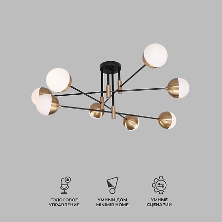 Потолочный светильник Eurosvet 70129/8 латунь Smart - фото
