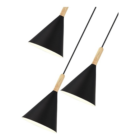 Светильник подвесной Черный/Черный E27 3*40W SLE1255-423-03 - фото