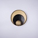 Бра Джаггер Black Wall Lamp Round Gold Imperiumloft 149472-22 - фото