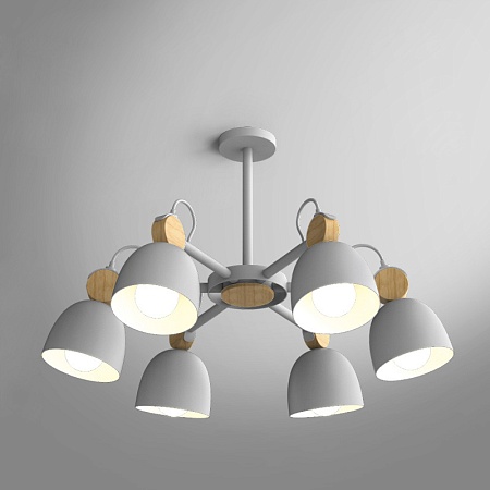 Потолочная Люстр На Штанге Rolla 6 Gray Imperiumloft 178069-26 - фото