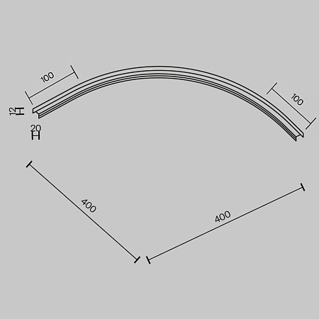 Коннектор радиусный R300 Basity, черный - фото