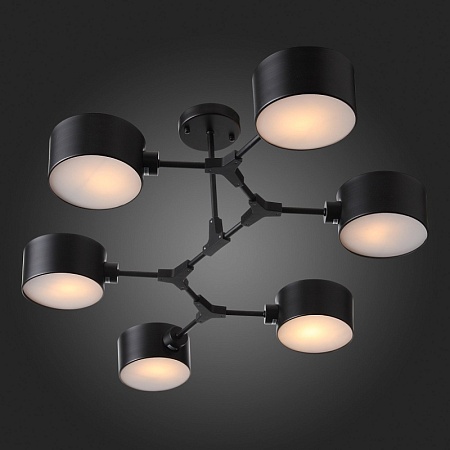 Светильник потолочный Черный/Черный E14 6*60W SLE183402-06 - фото