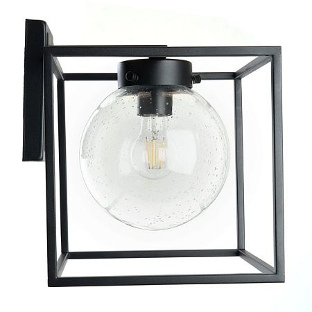 Светильник садово-парковый Feron PL711 на стену вниз  60W E27 230V, черный - фото