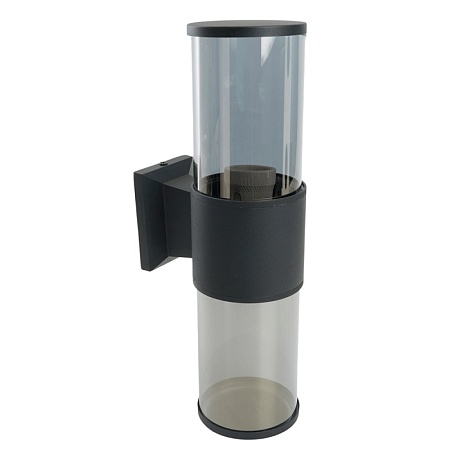 Светильник садово-парковый Feron DH1302, на стену вверх/вниз,  E27 230V, черный - фото