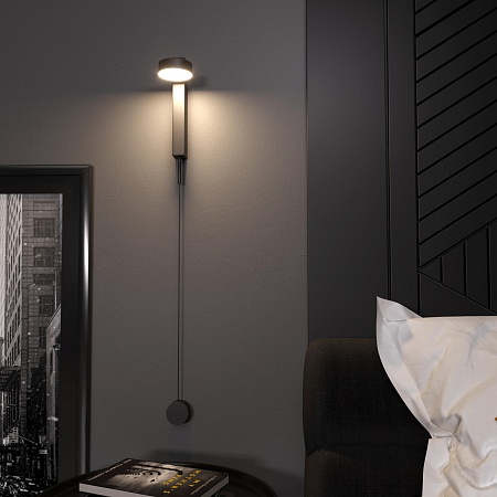 Настенный светодиодный светильник Orco LED 40112/LED черный Elektrostandard - фото