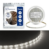 Светодиодная LED лента Feron LS603, 60SMD(2835)/m 4.8W/m 12V 5m 4000К