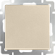 Выключатель одноклавишный шампань WL11-SW-1G - фото
