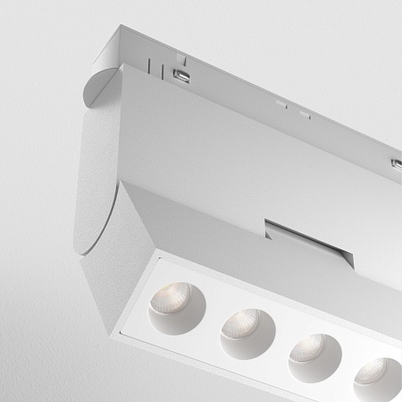 Трековая система Maytoni для натяжного потолка магнитная белая 400 TS-D-400-TR033-2-12W3K-W