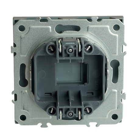 Заглушка (механизм), серия Эмили, платиново-серый, soft touch, RST00-5116-10 - фото