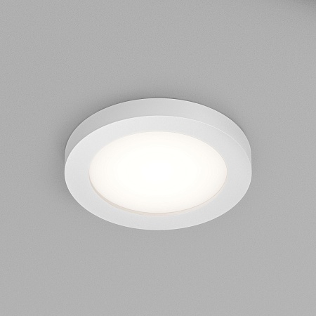 DK3012-WH Встраиваемый светильник влагозащ., IP 44, 50 Вт, GU10, белый, алюминий - фото