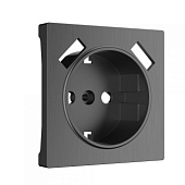 Накладка для розетки USB графит рифленый WL04-USB-CP