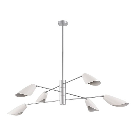 Светильник подвесной Серебристый/Белый E14 6*60W SLE1254-103-06 - фото