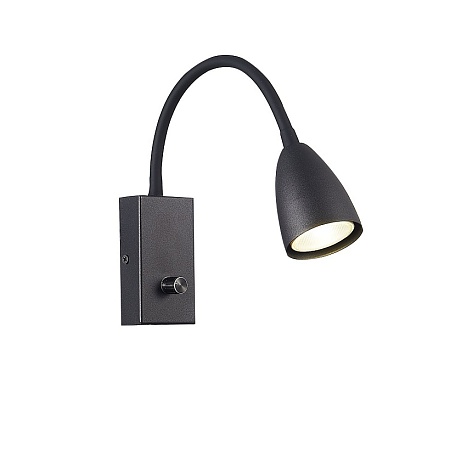 Светильник настенный ST-Luce Черный/Черный GU10 1*3W SL1014.401.01 - фото