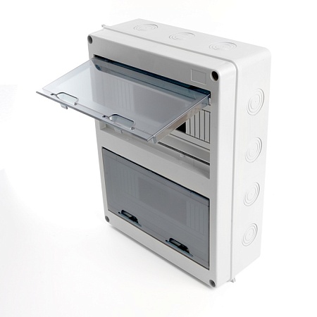 Бокс настенный STEKKER EBX50-1/24-65 24 модуля, пластик, IP65 - фото