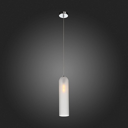 Светильник подвесной ST-Luce Хром/Белый E27 1*60W SL1145.153.01 - фото