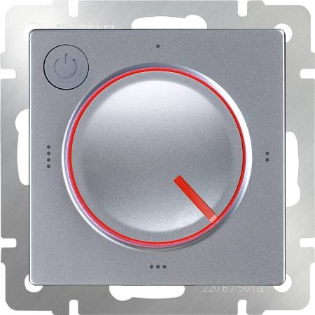 Терморегулятор электромеханический для теплого пола серебряный WL06-40-01 - фото