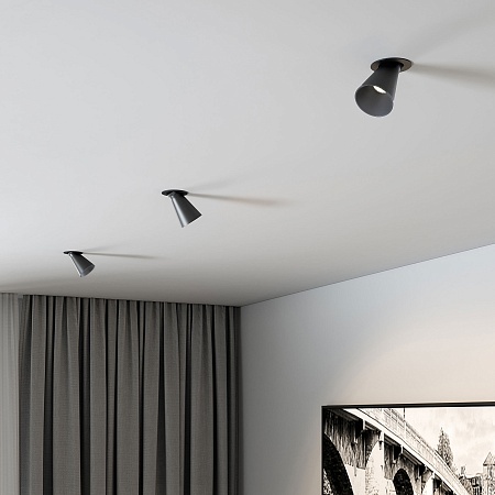 Светильник встраиваемый поворотный светодиодный Bell 8W 4000K черный 25097/LED Elektrostandard - фото