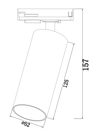 Трековый светильник Technical FOCUS LED TR021-1-12B4K - фото