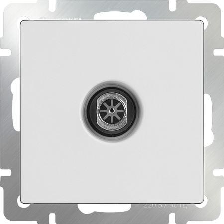 ТВ-розетка оконечная белая WL01-TV - фото