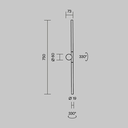 Настенный светильник (бра) Maytoni MOD432WL-L9B3K - фото