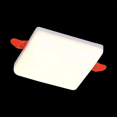 Св-к встр. Белый LED 1*8W 3000K 690Lm Ra80 120° IP20 L90xW90xH20 85-265V ST700.038.08 - фото