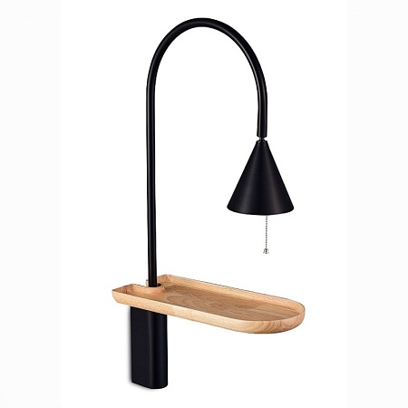 Бра ST-Luce Черный/Черный E27 1*60W SL1802.401.01 - фото